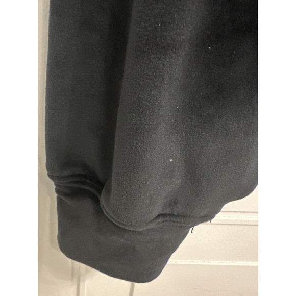 Z Supply Women Bodhi Velour Baggy Cropped Sweatshirt Black Medium Casual Sporty - Picture 5 of 11